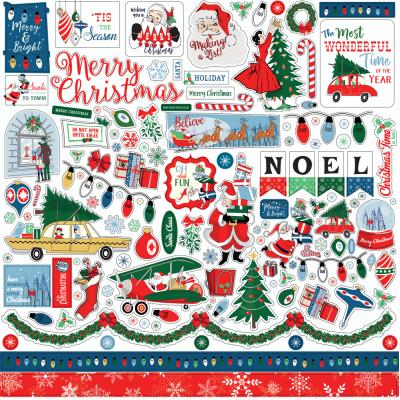 Carta Bella Merry Christmas Stickerbogen - Element Sticker